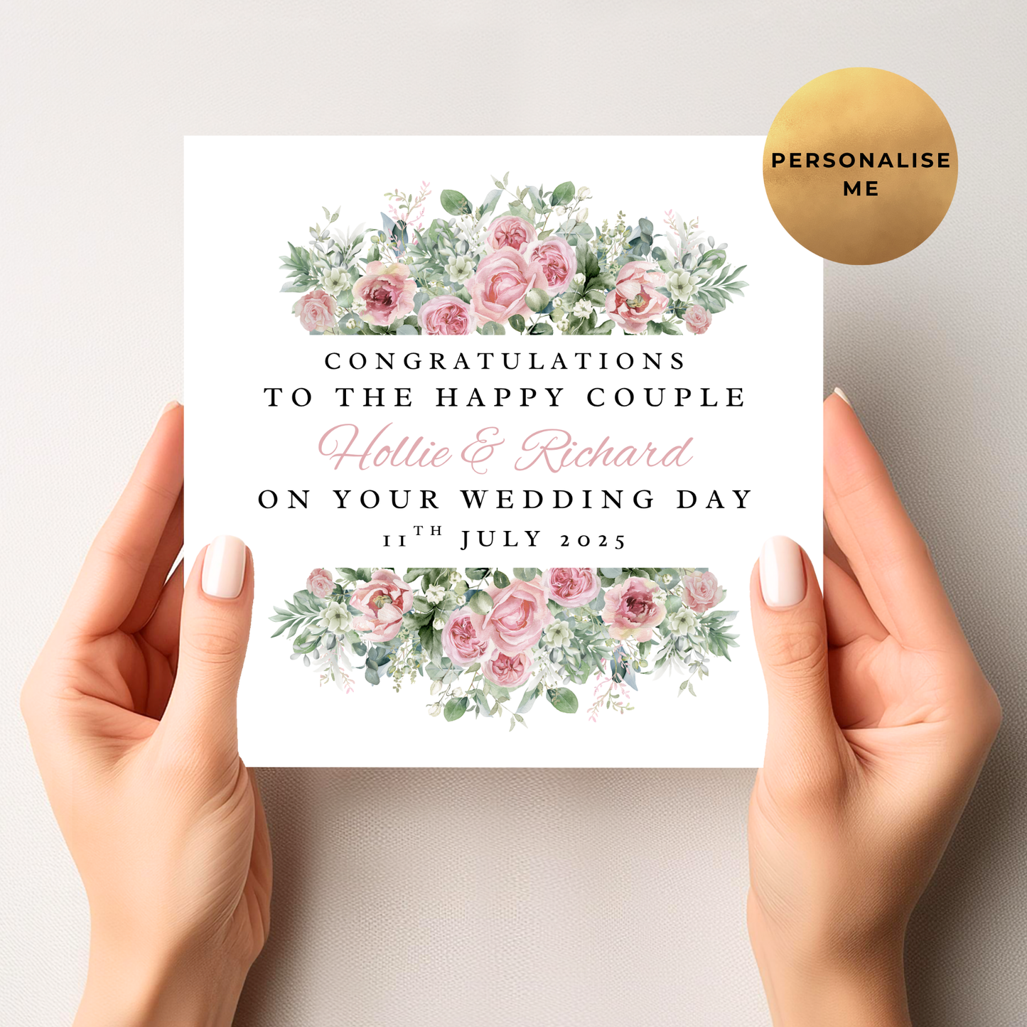Floral Wedding Card