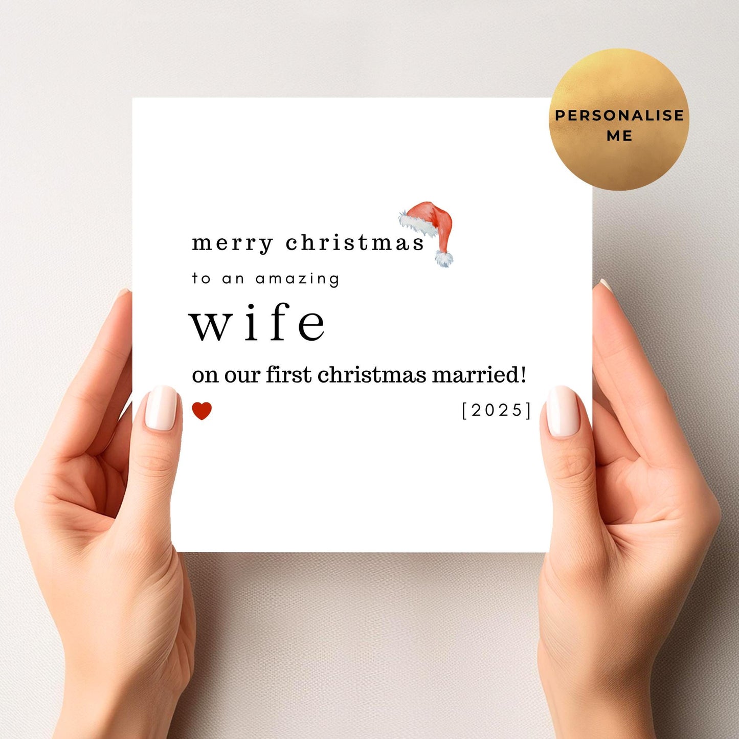 Christmas Card For Wife