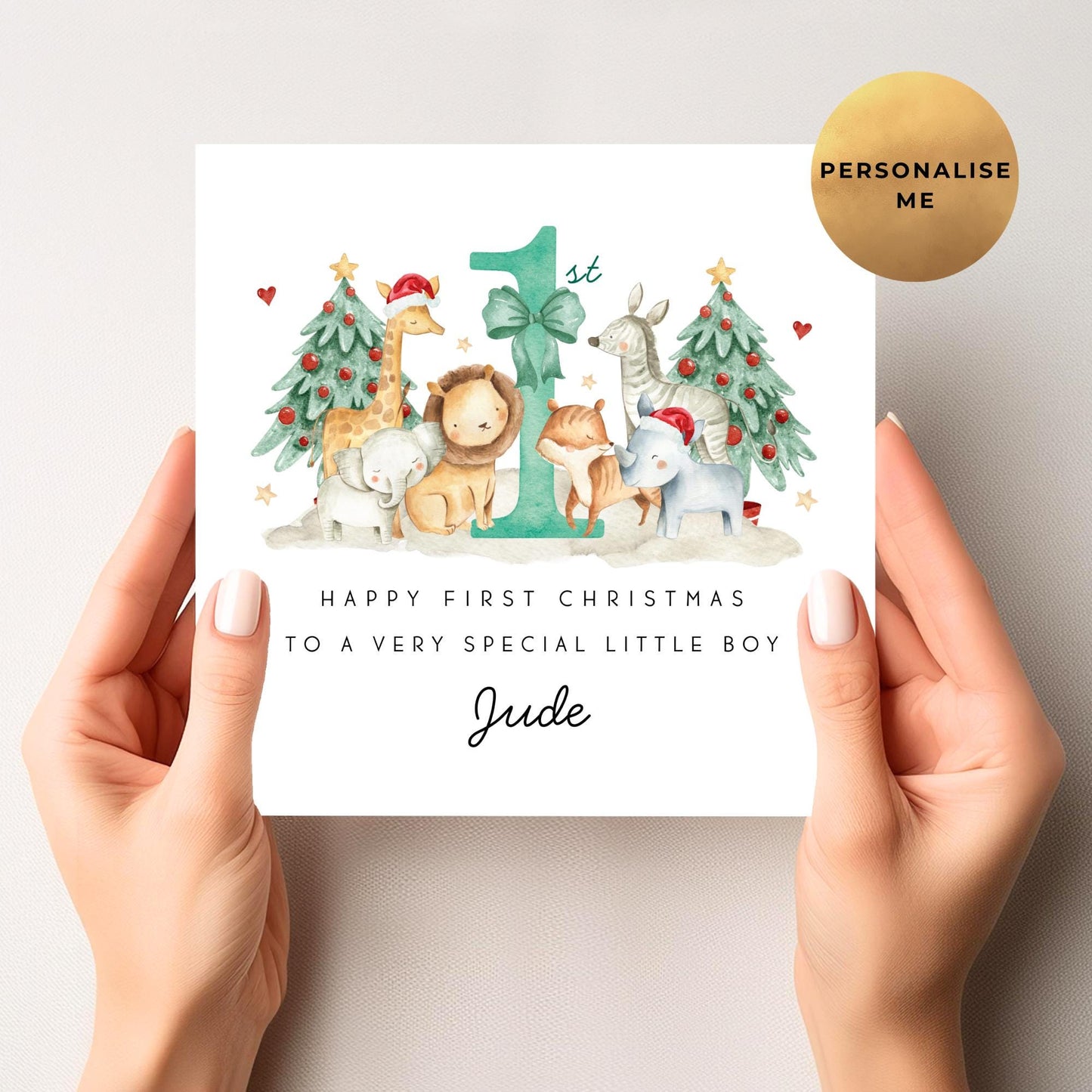 Safari First Christmas Card