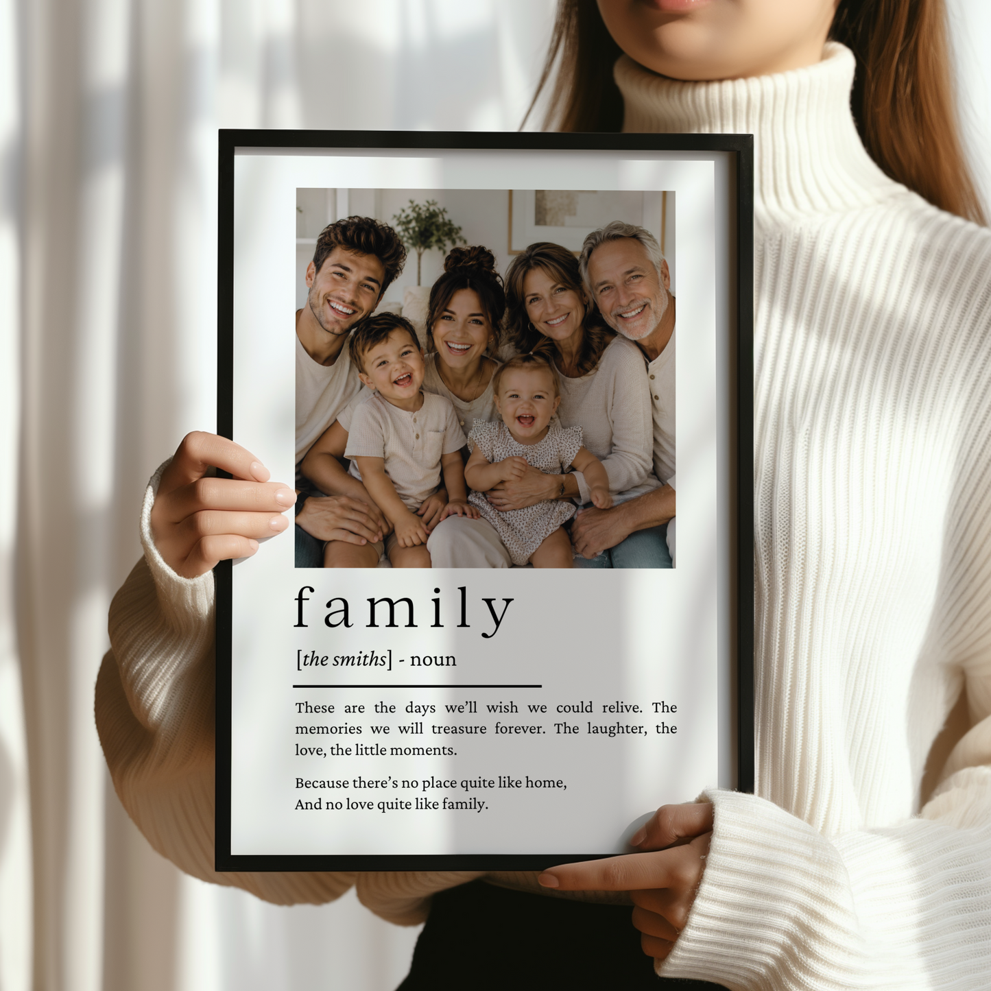 Family Quote Photo Print