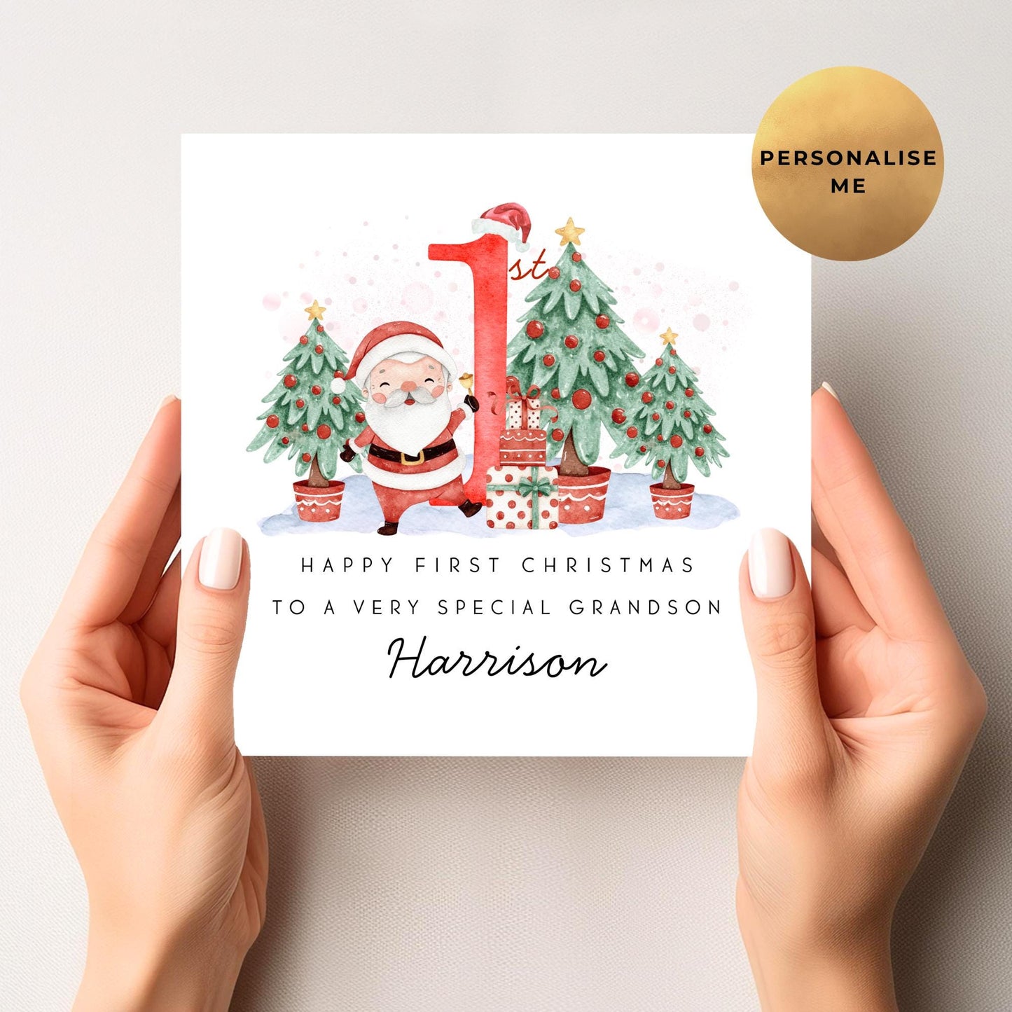 Personalised First Christmas Card