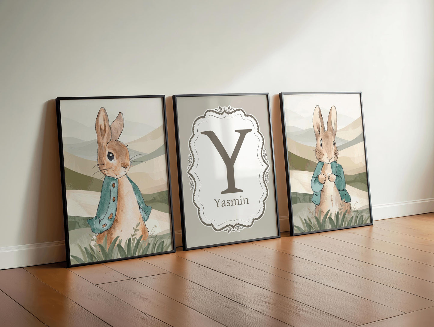 3x Peter Rabbit Nursery Prints