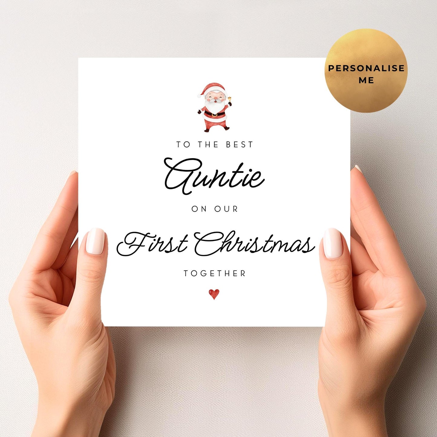 First Christmas Card for Auntie