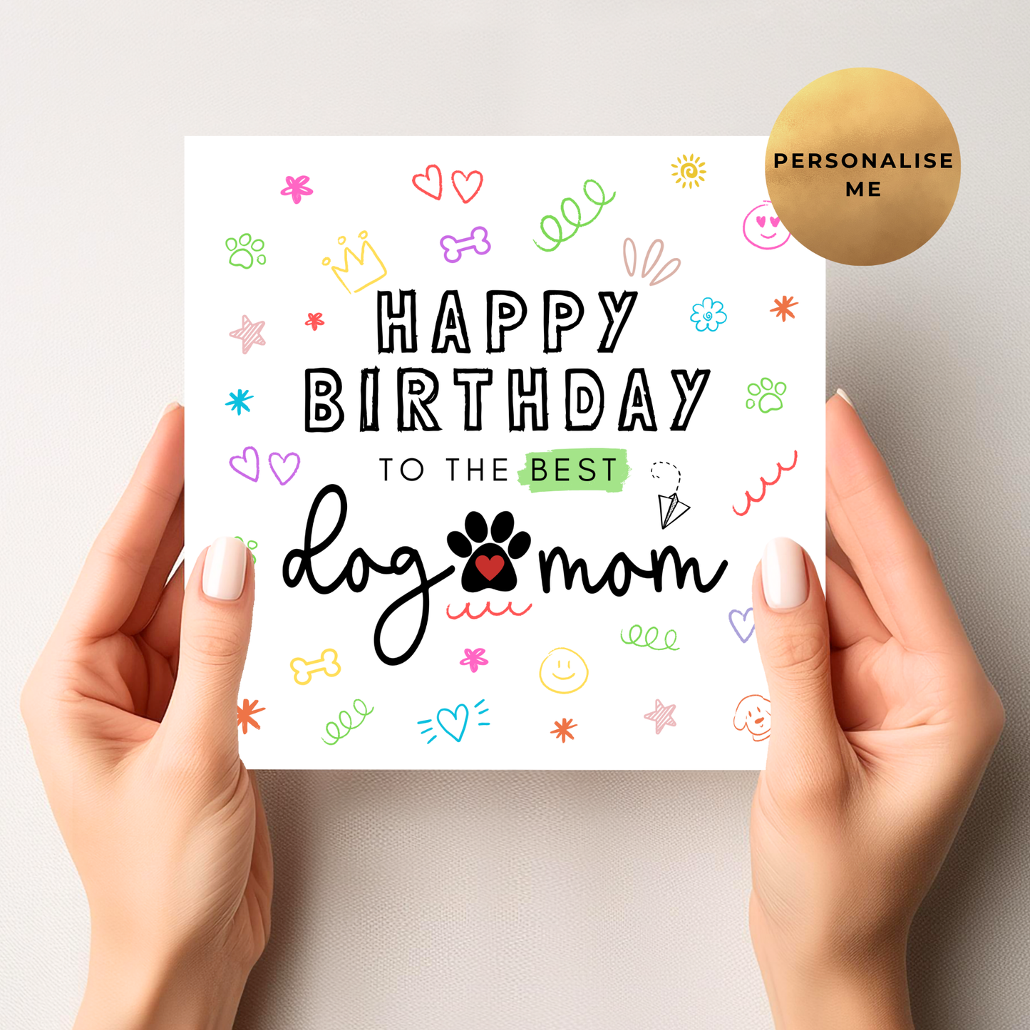Dog Mom Birthday Card