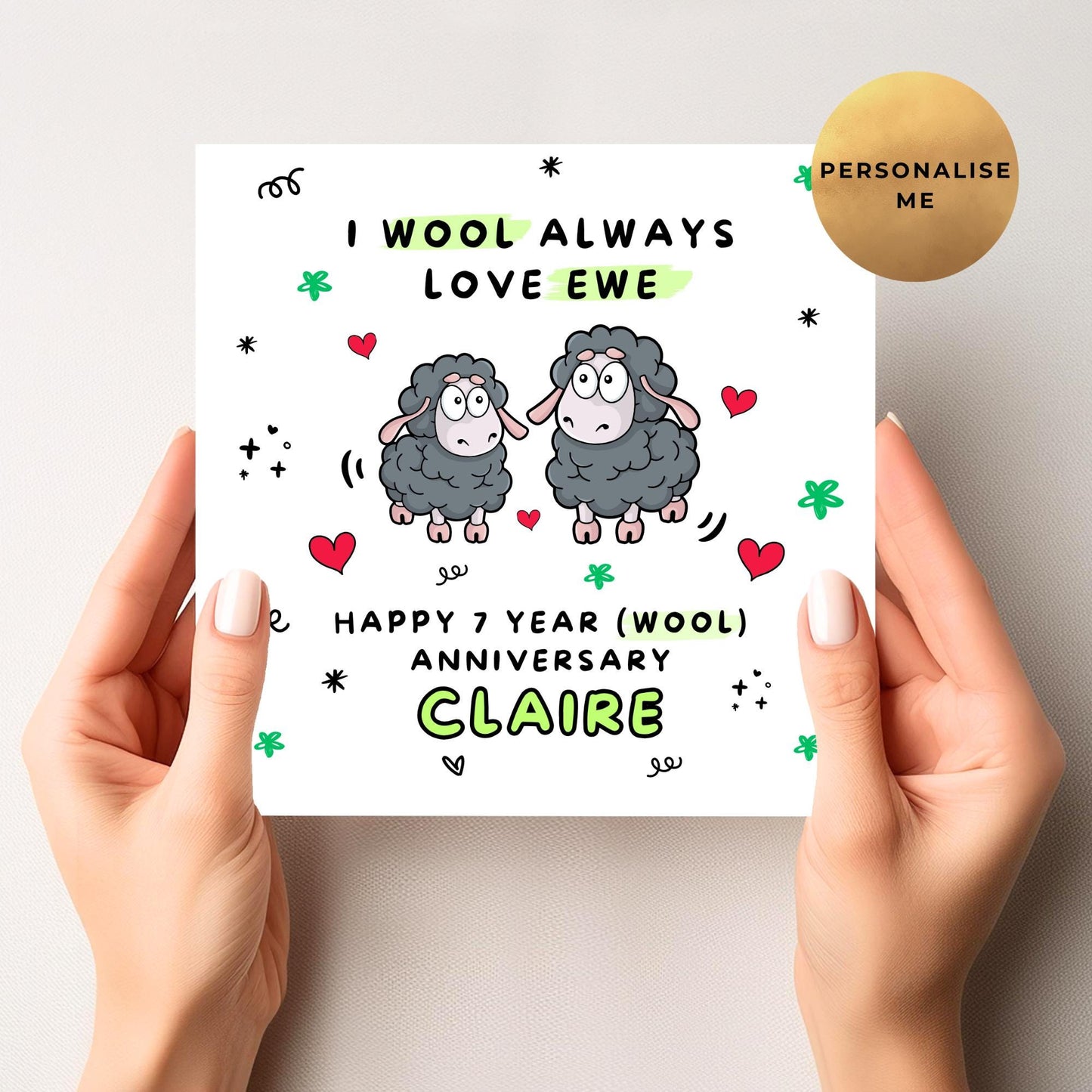 Seventh Anniversary Card