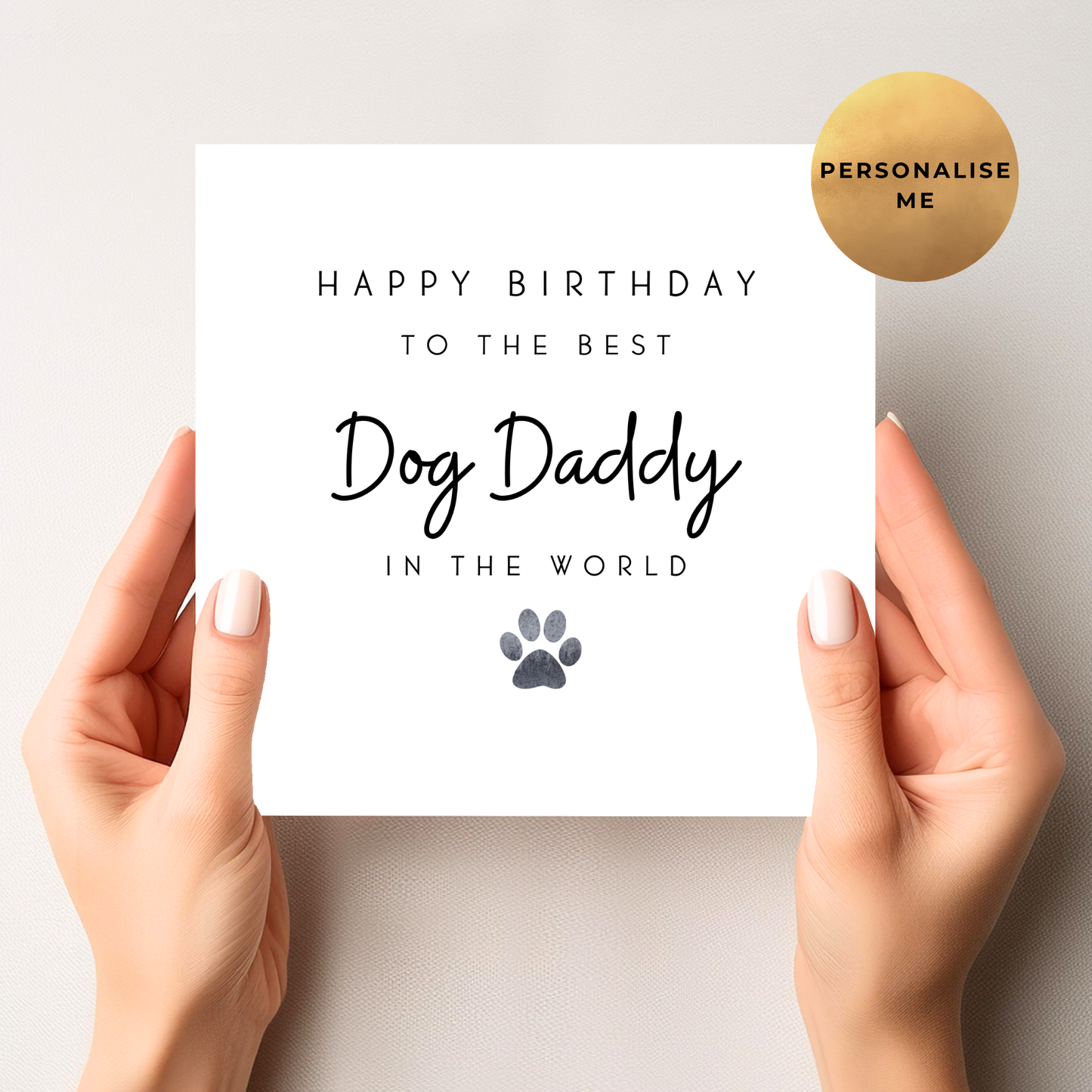 Birthday Card From The Dog To Dad