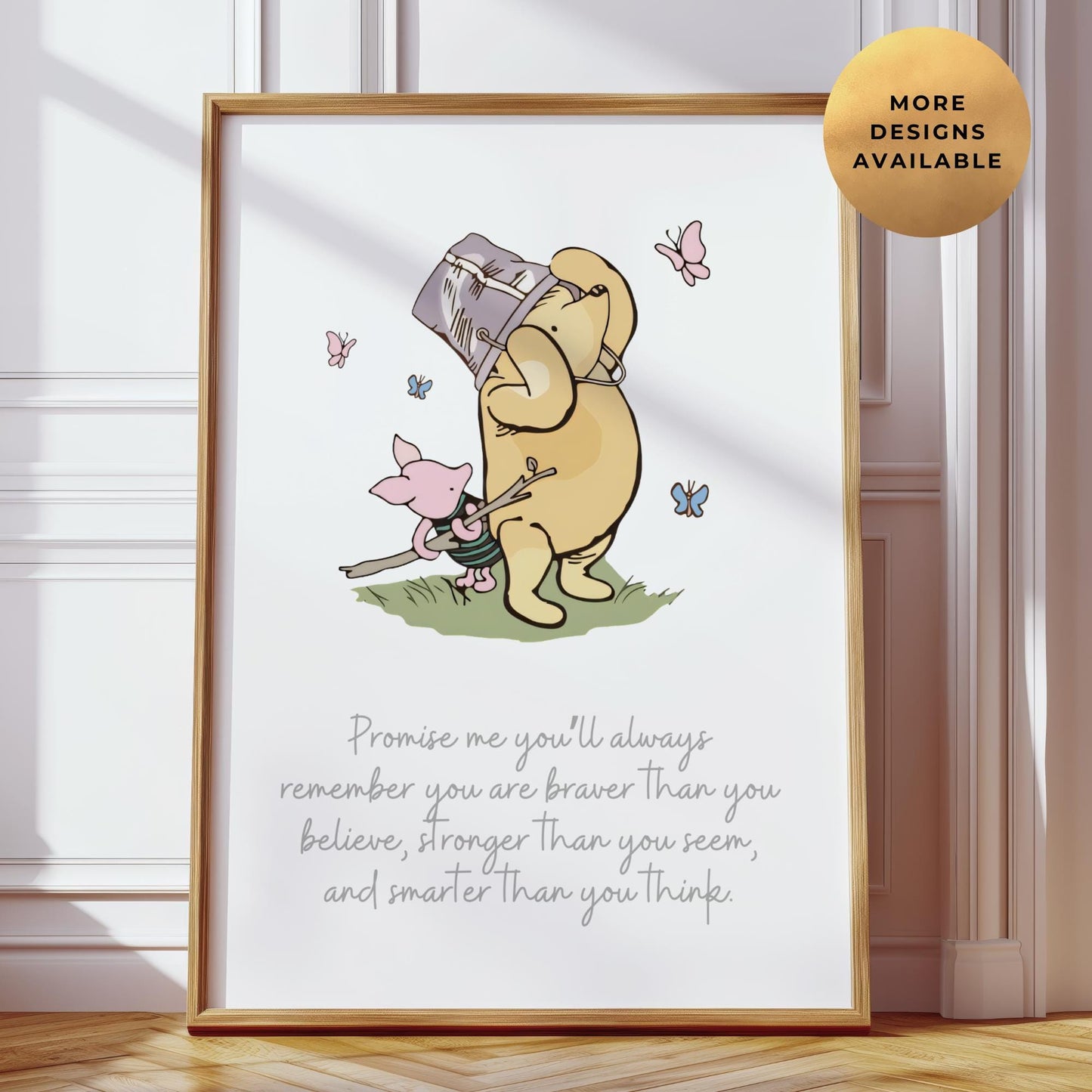 Winnie The Pooh "Promise Me You'll Always Remember" Nursery Print