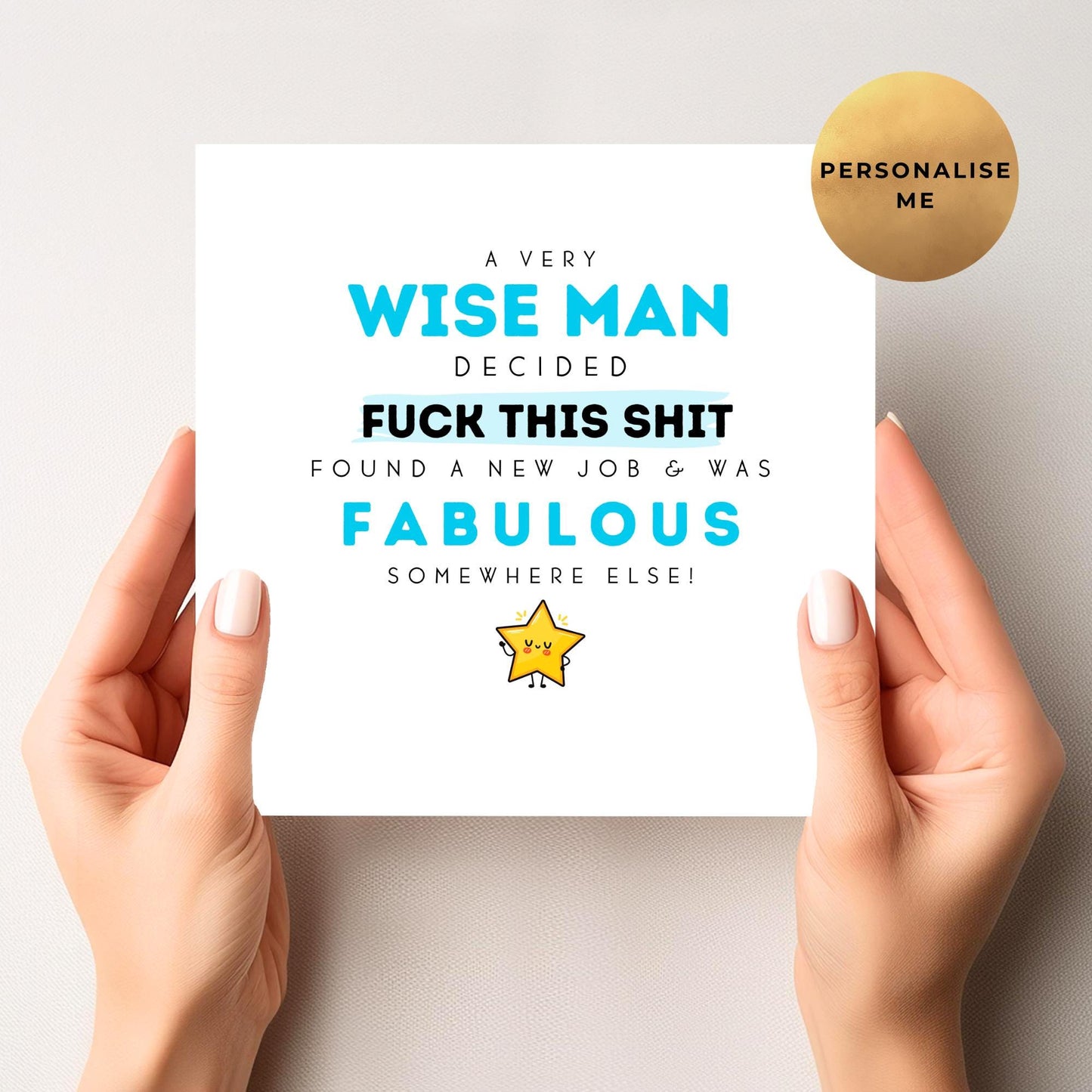 Rude Leaving Card For Men
