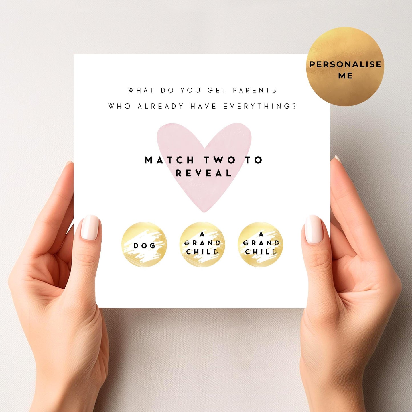 Pregnancy Announcement Scratch Card To Parents