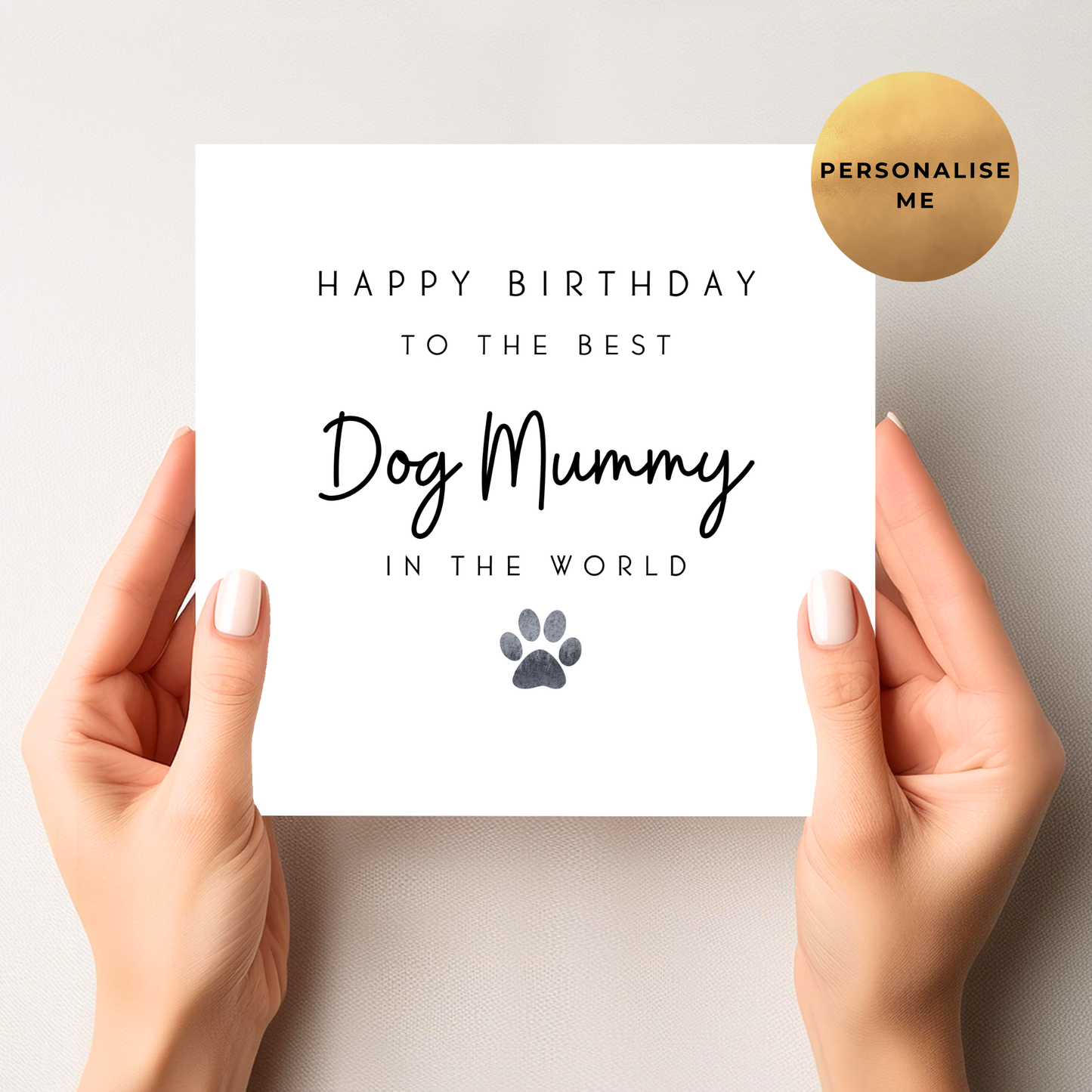 Birthday Card From The Dog To Mum