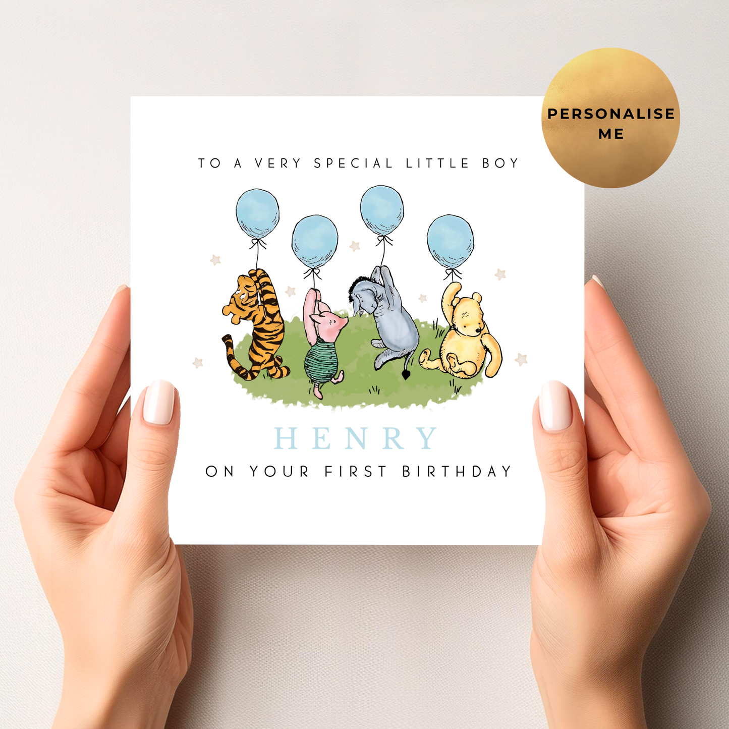 Winnie The Pooh Birthday Card For Little Boy