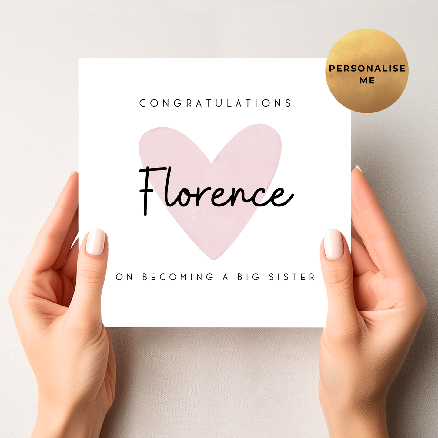 Congratulations On Becoming A Big Sister Card