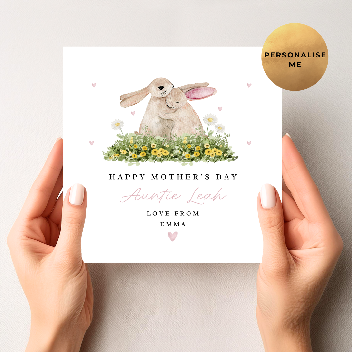 Bunny Mother's Day Card