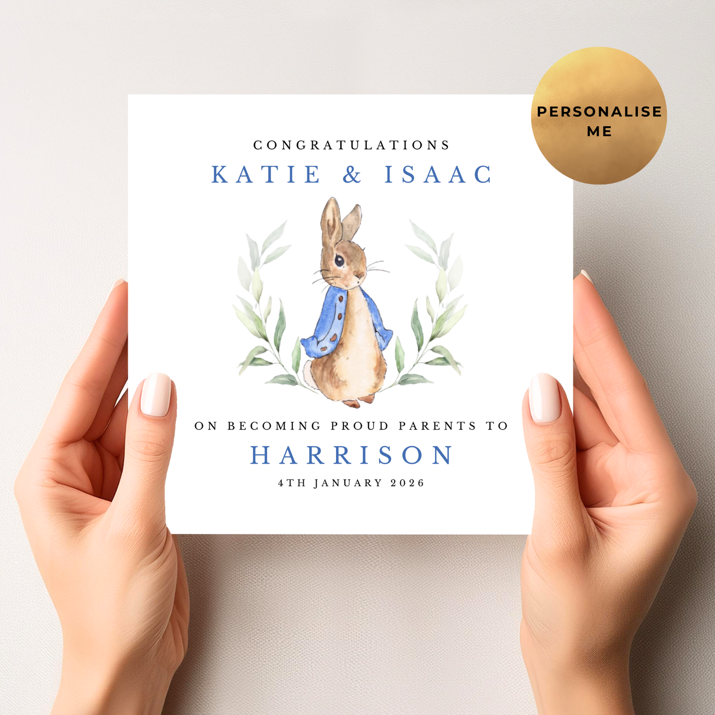 Peter Rabbit - Congratulations On Becoming New Parents Card