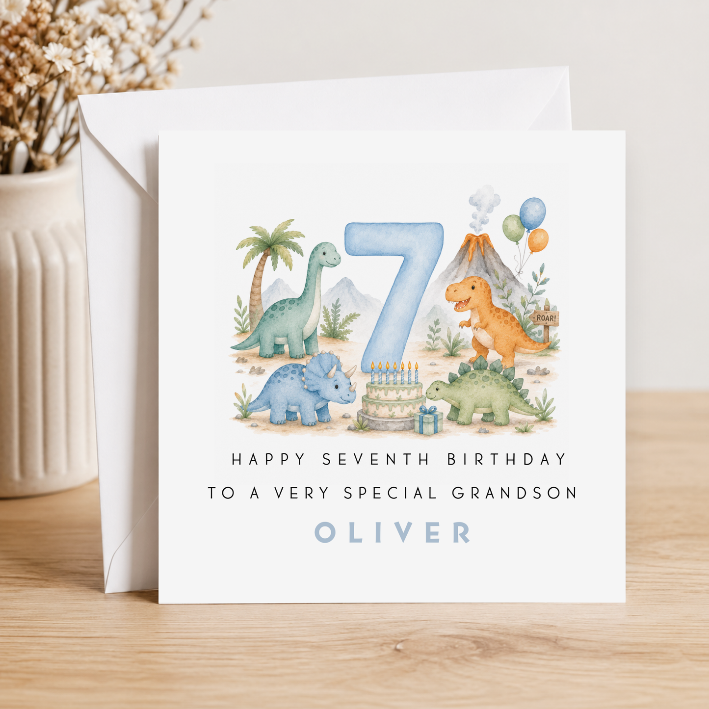 Dinosaur Birthday Card