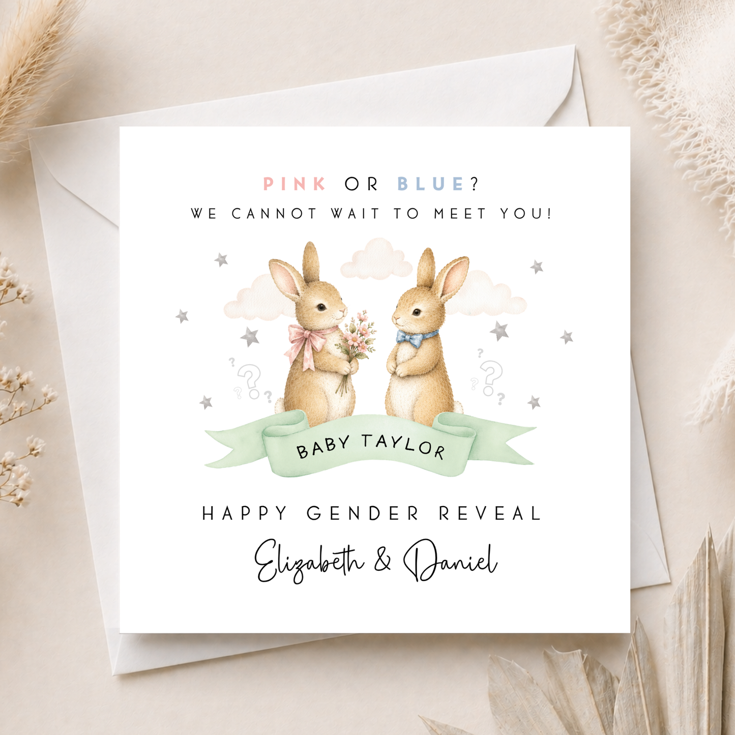 Gender Reveal Card