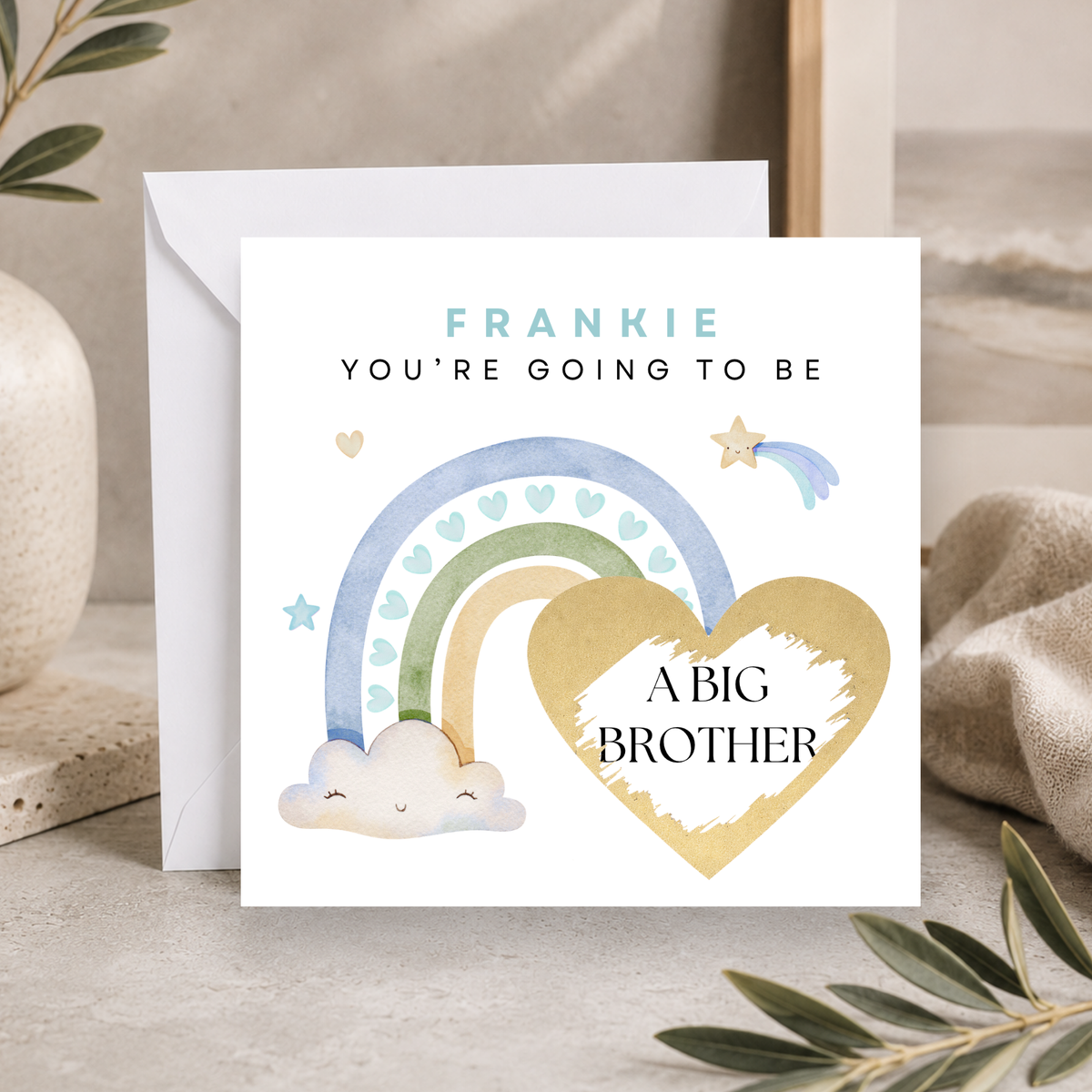 Promotion To Big Brother Pregnancy Reveal Card