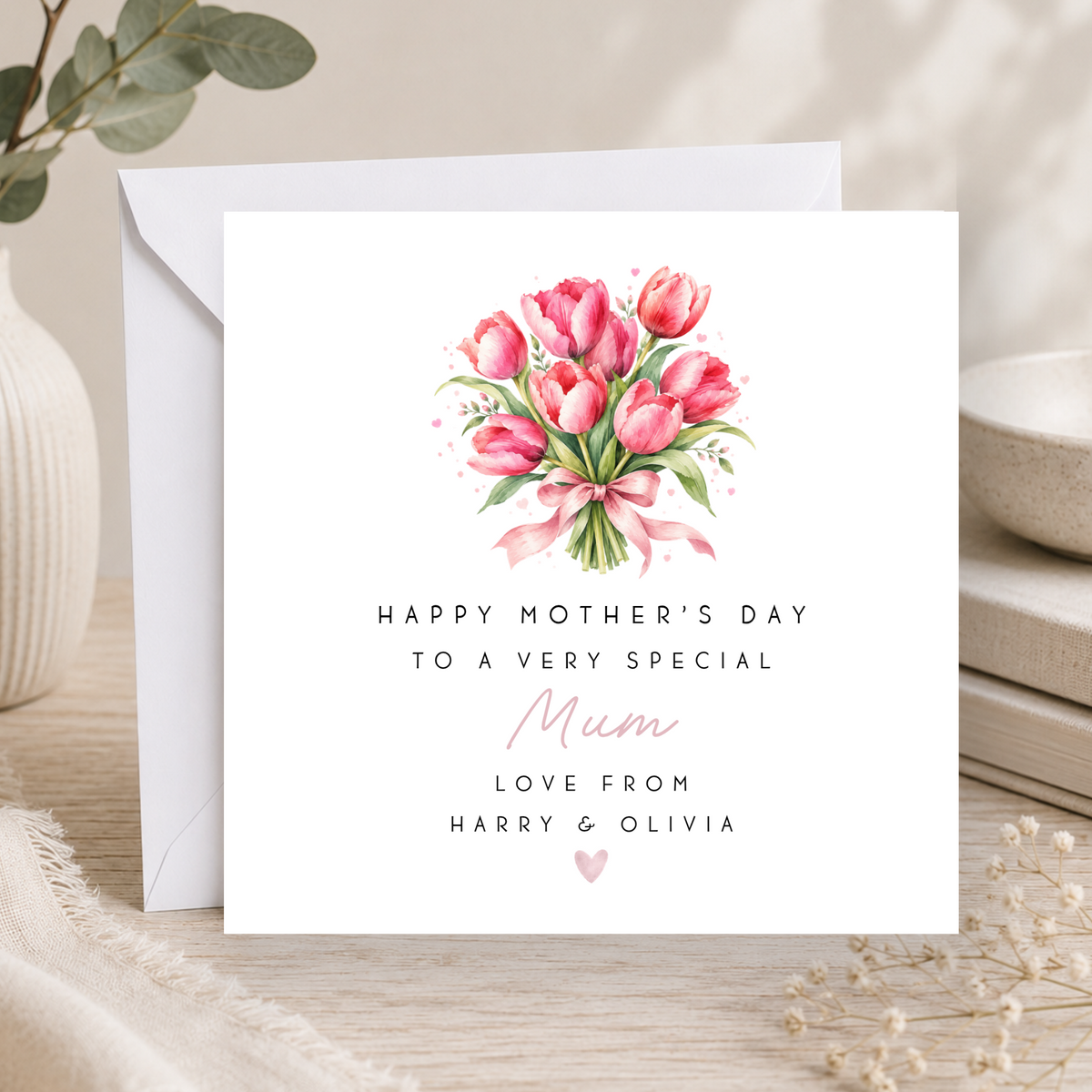 Tulip Mother's Day Card For Mum