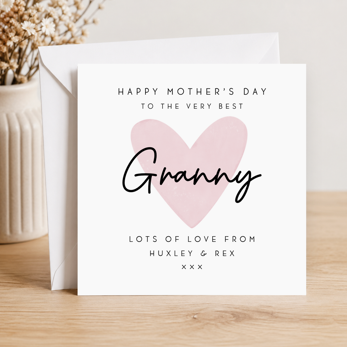Heart Mother's Day Card For Granny