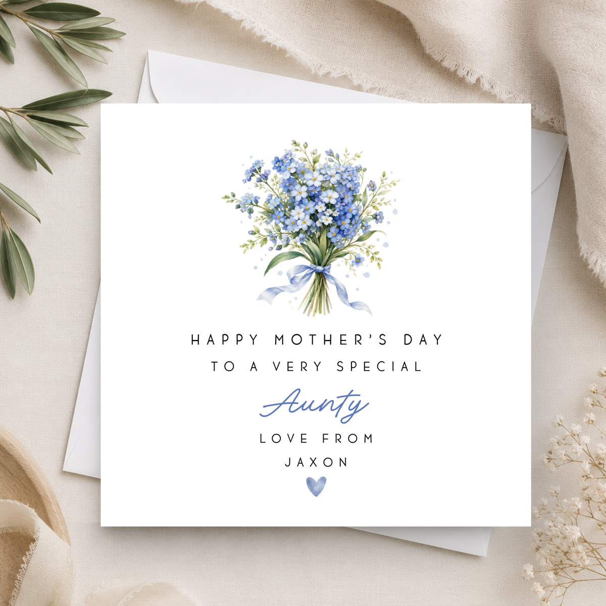 Floral Mother's Day Card For Aunty