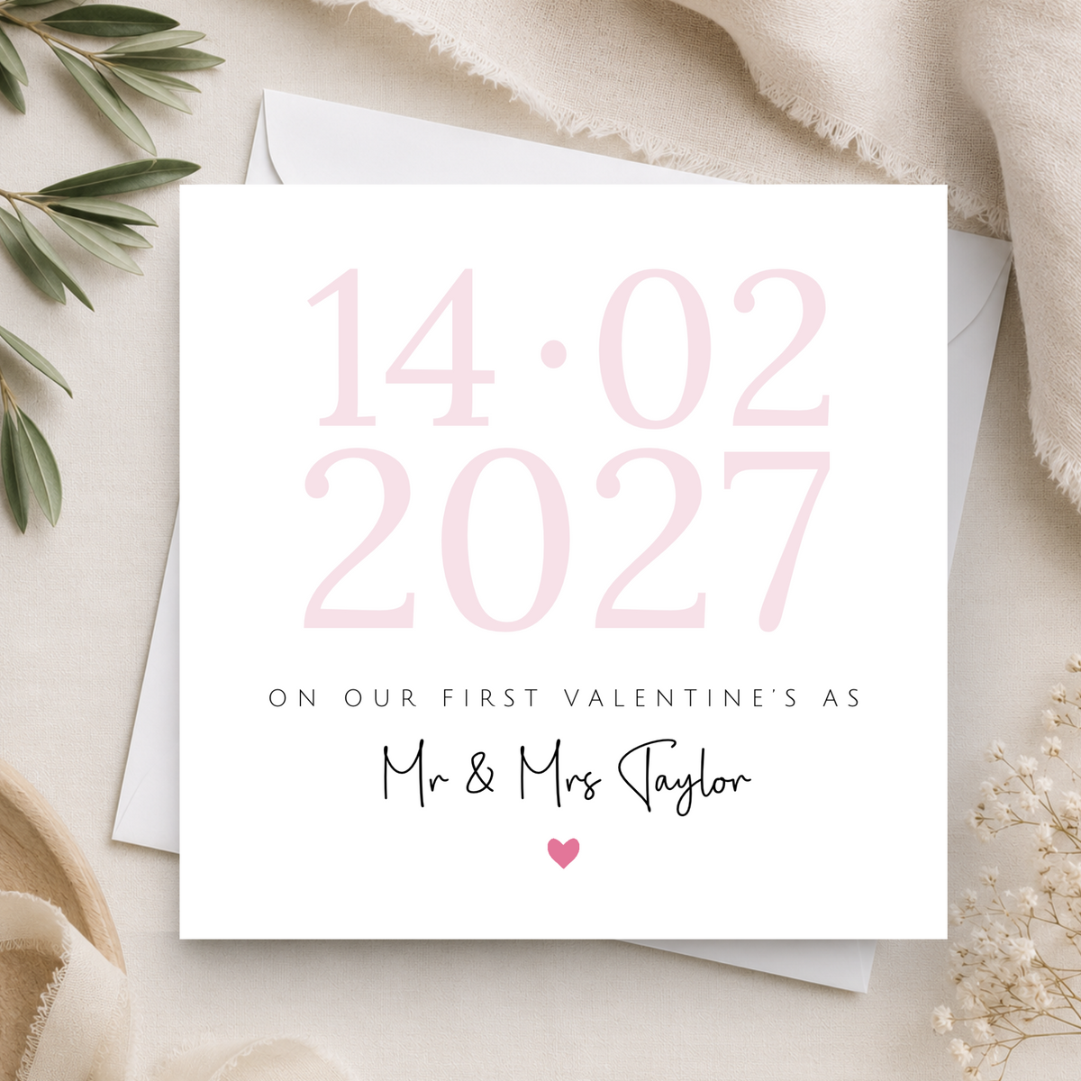 First Valentines Day Card Married