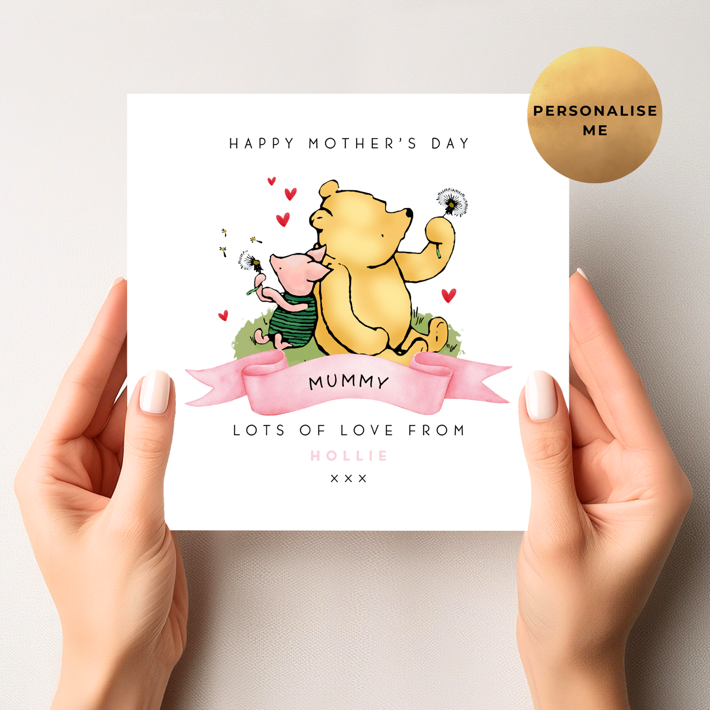 Winnie The Pooh Mother's Day Card