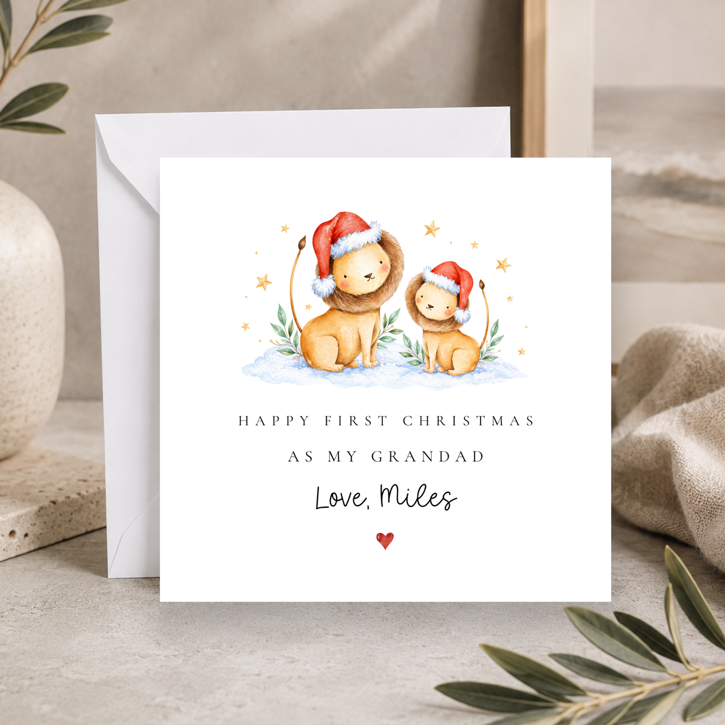 First Christmas As My Grandad Card