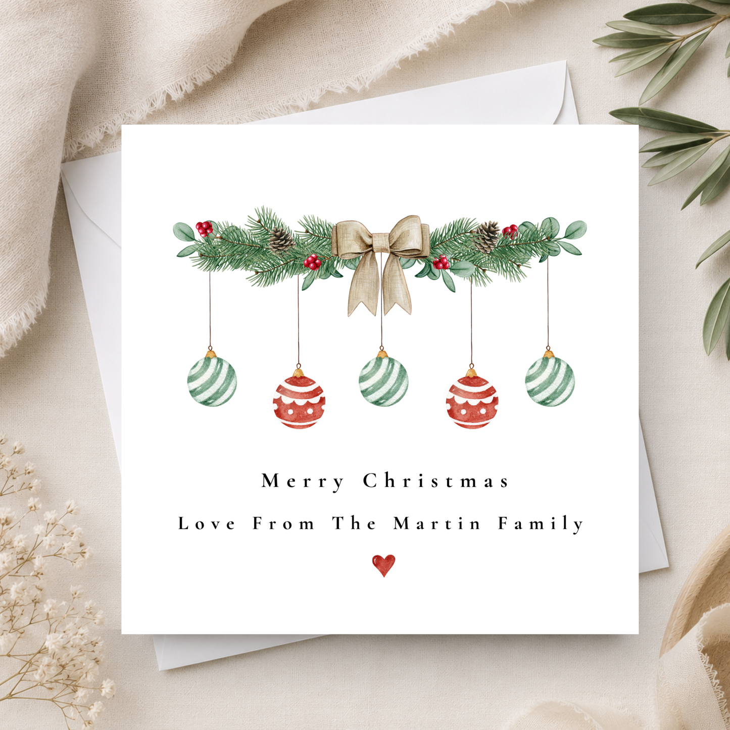 Bauble Christmas Card Pack
