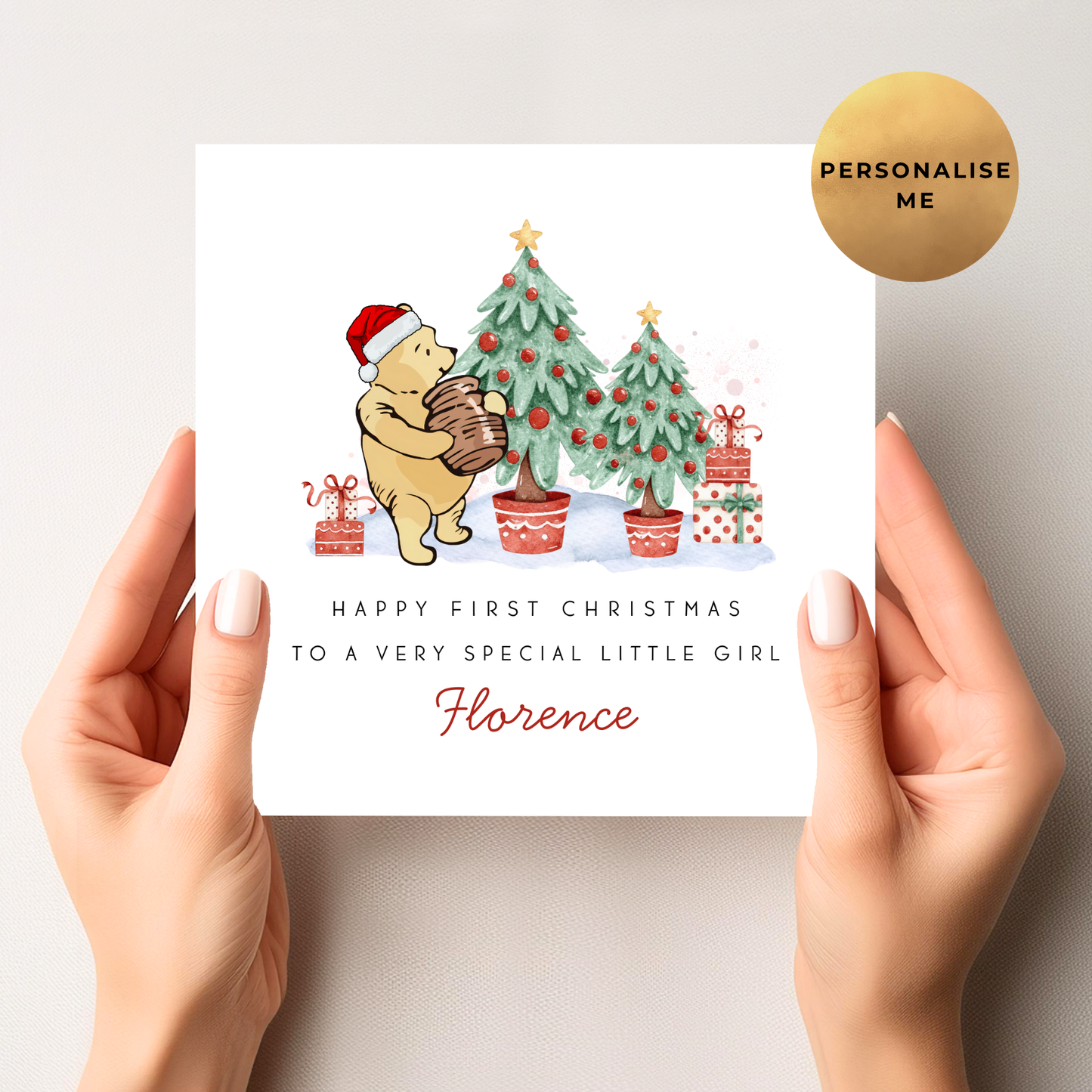 Winnie The Pooh Christmas Card