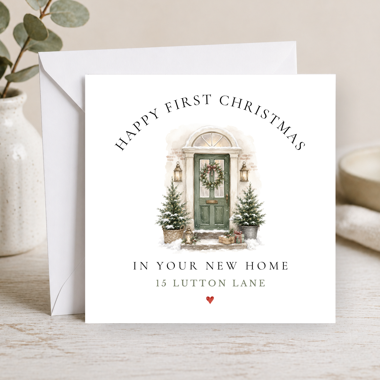 First Christmas in New Home Card