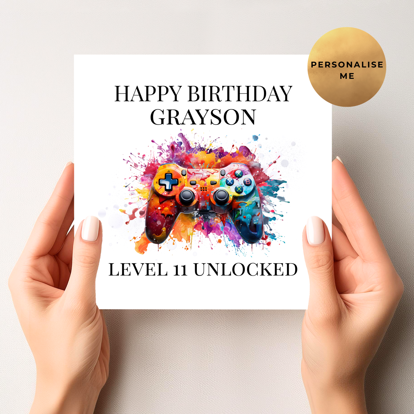 Gaming Birthday Card