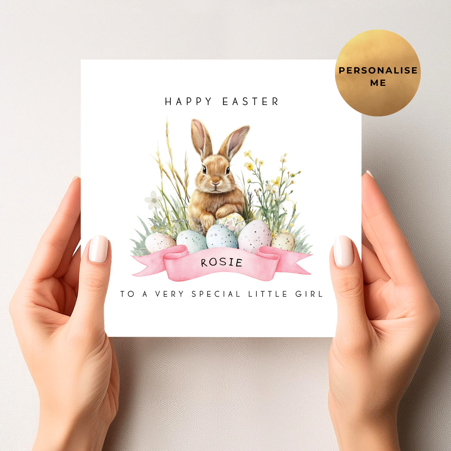 Easter Card For Little Girl