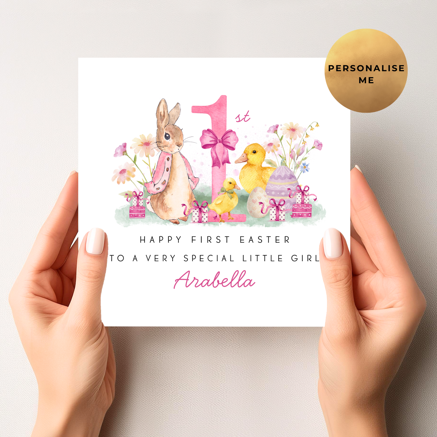 Peter Rabbit First Easter Card For Little Girl