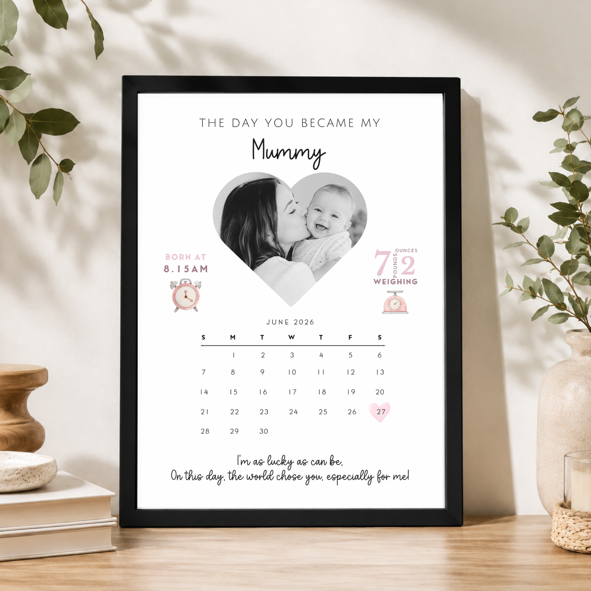 The Day You Became My Mummy Print