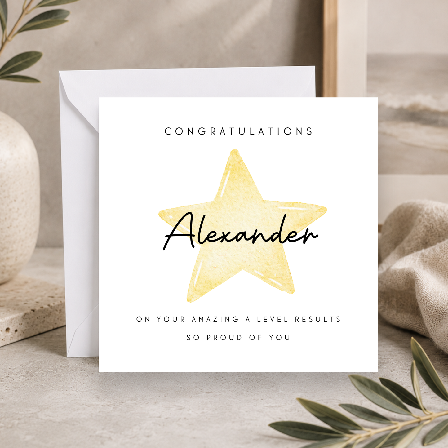 A Level Congratulations Card