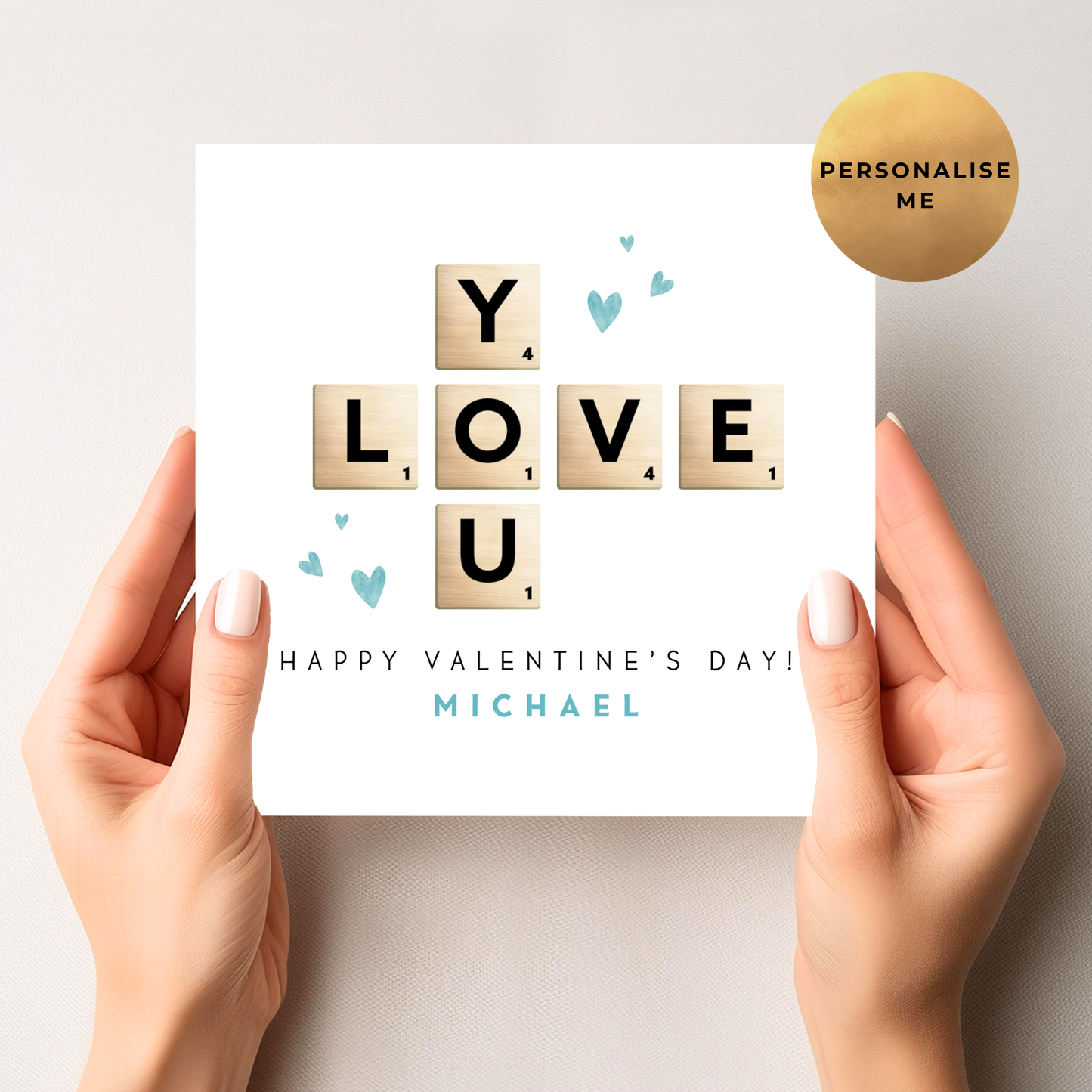 Scrabble Valentine's Day Card For Him