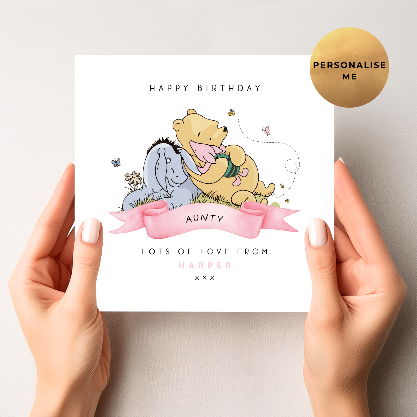 Winnie The Pooh Birthday Card For Her