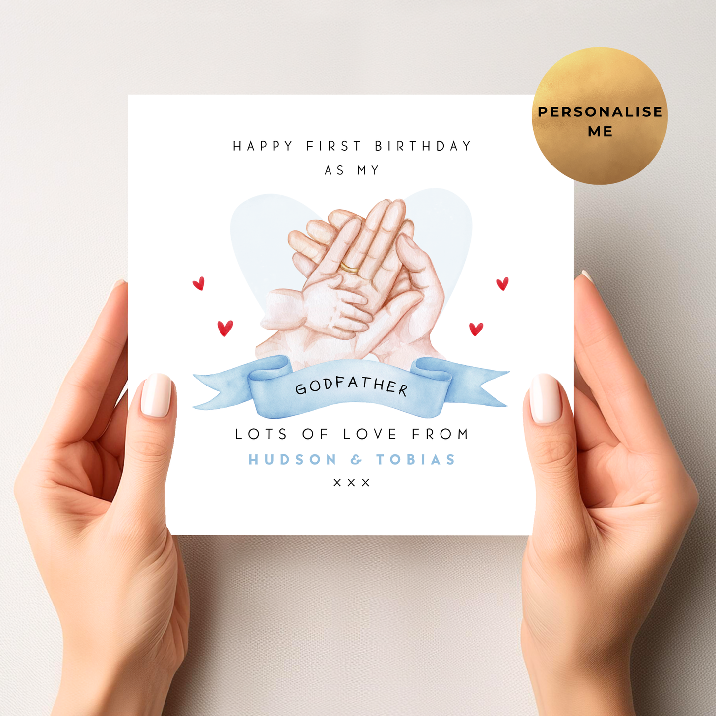 Cute First Birthday Card For Him