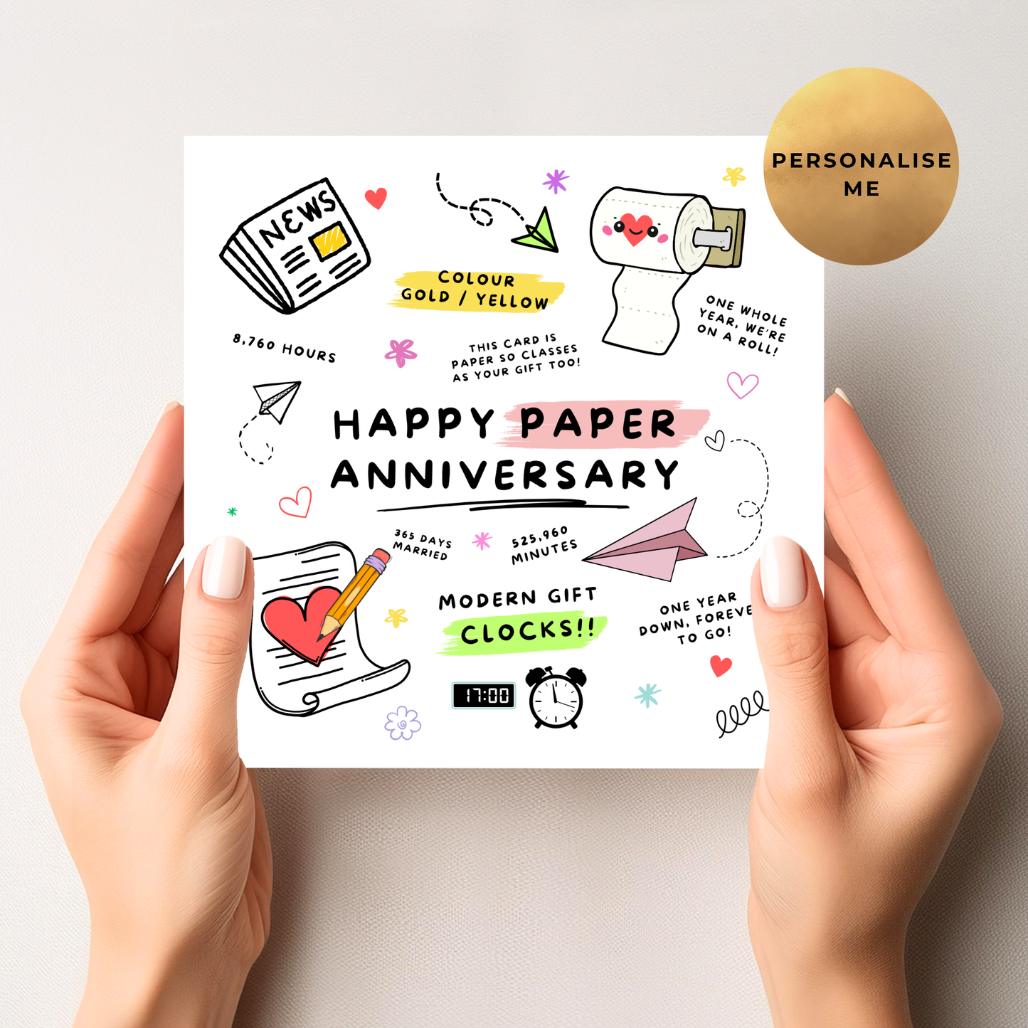 First Anniversary Card