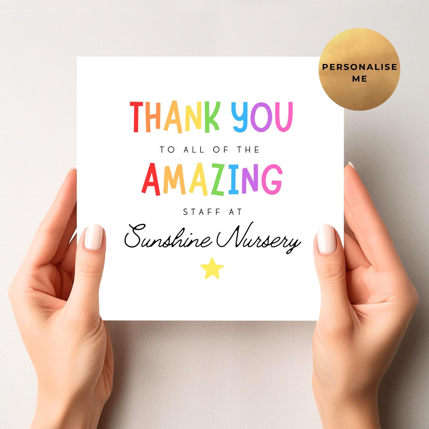 Nursery Thank You Card