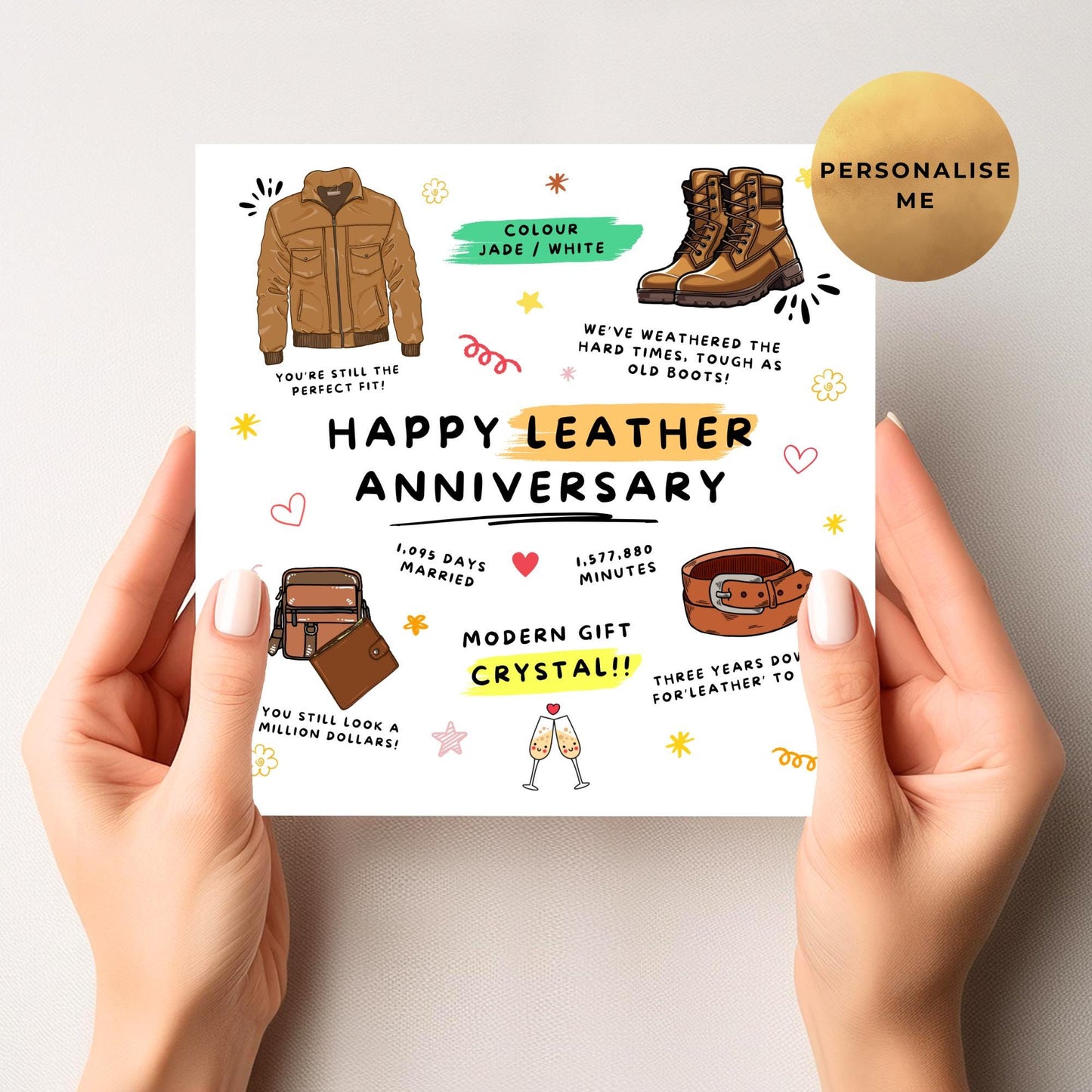 Third Anniversary Card