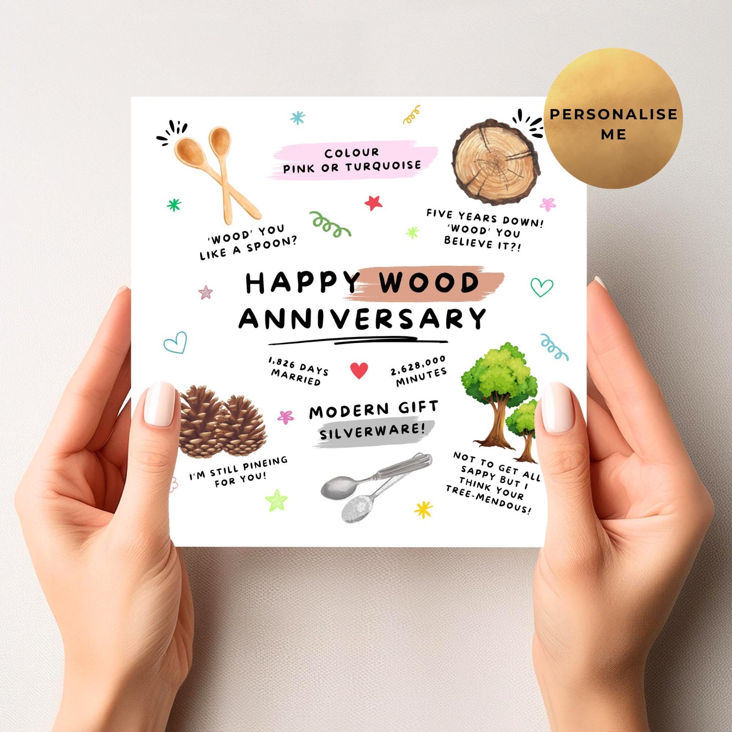 Fifth Anniversary Card