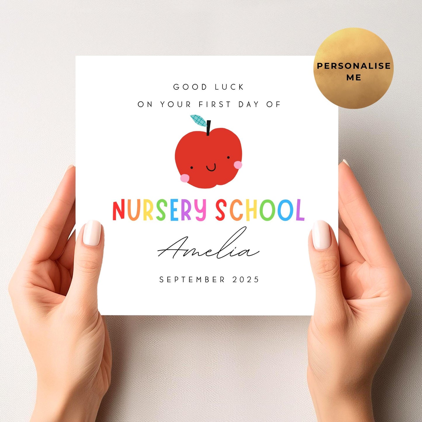 First Day Of Nursery School Card