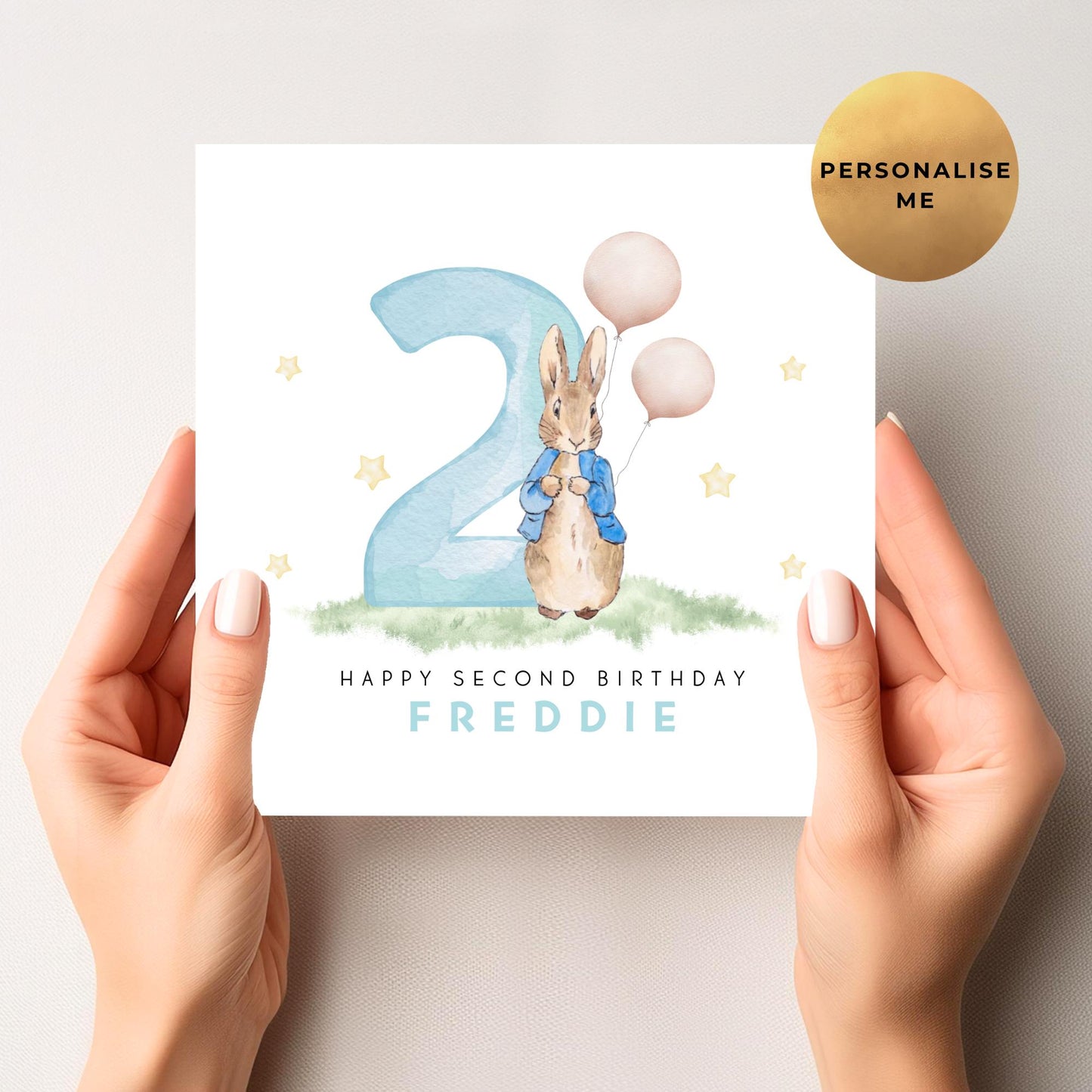 Peter Rabbit Age Birthday Card