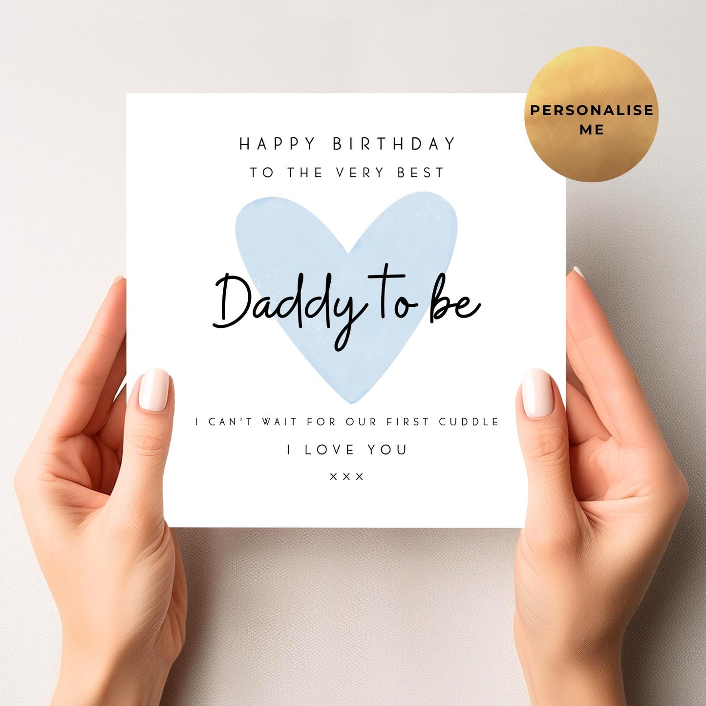 Cute Birthday Card For Daddy-To-Be