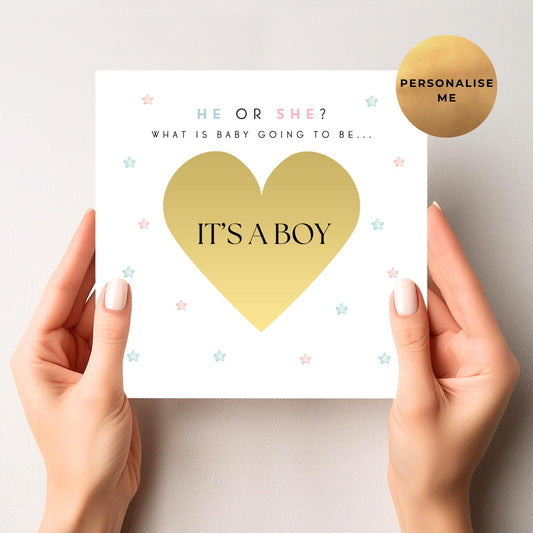 Gender Reveal Scratch Card - It's A Boy!