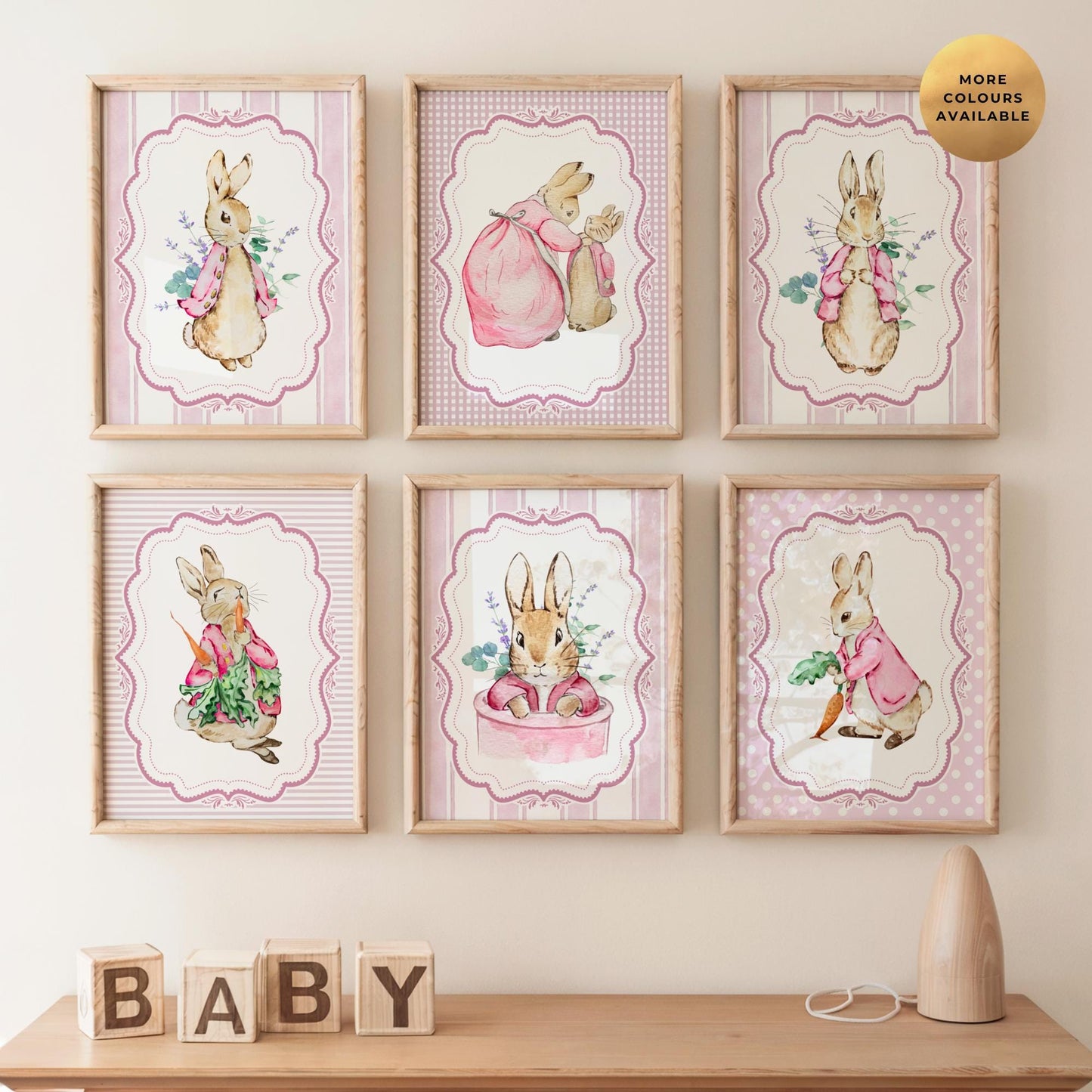 6x Peter Rabbit Nursery Prints
