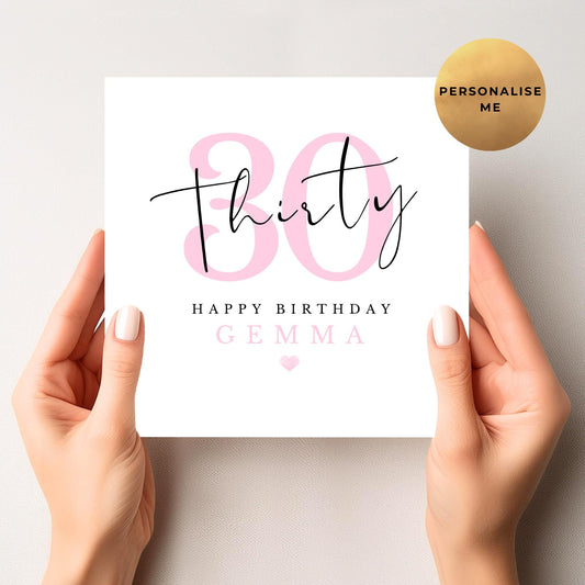 30th Birthday Card