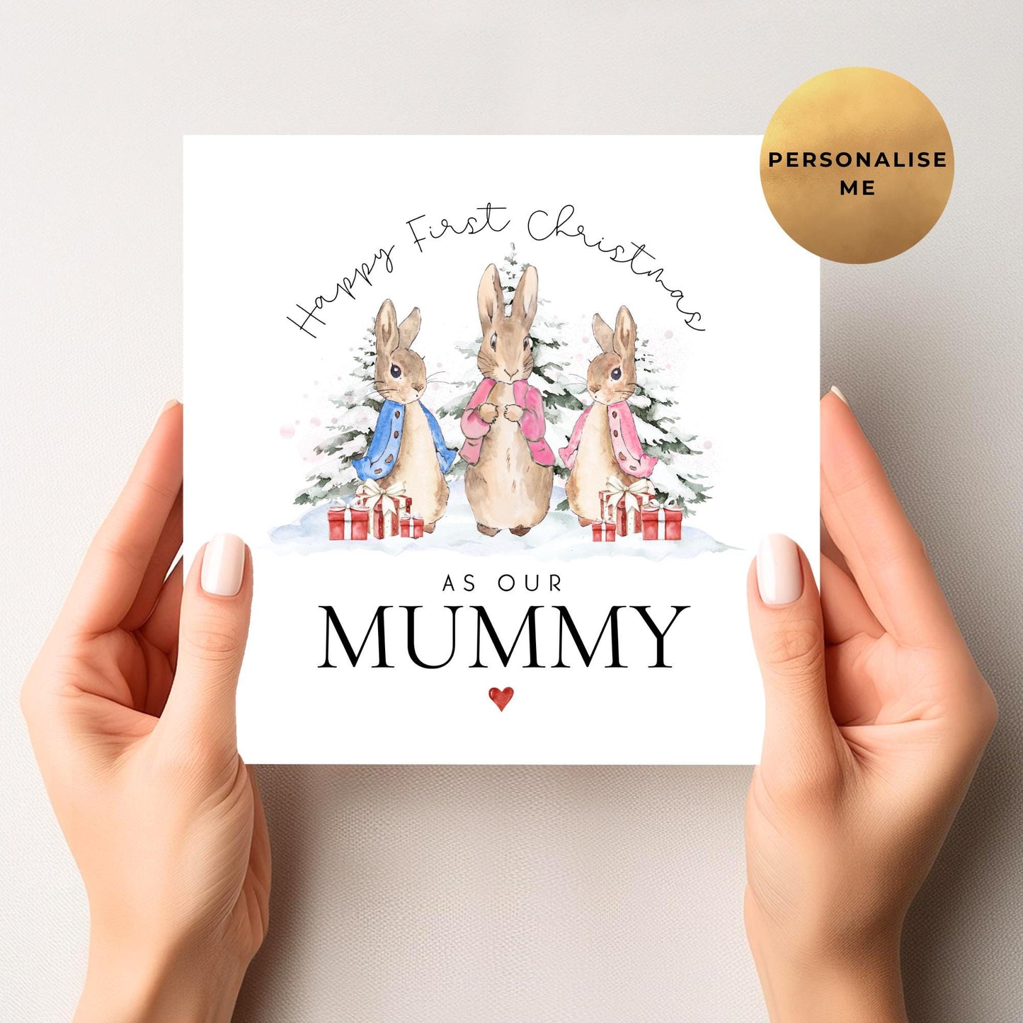 Peter Rabbit First Christmas As My Mummy Card From Twins