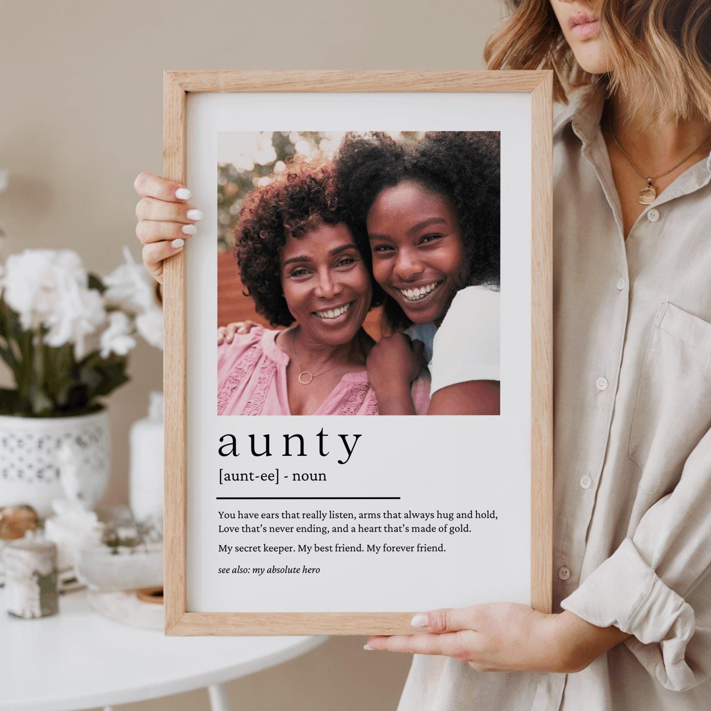 Photo Print For Auntie